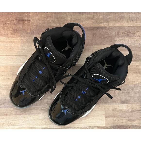 Air Jordan 6 Rings Black / Blue sz 7.5 - Picture 2 of 6